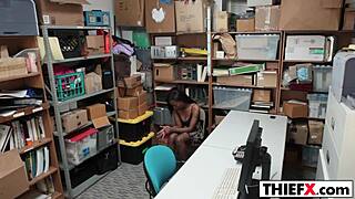 Blowjob Burglar Punishes Daya Knight's Big Tits with Monster Cock in Garage