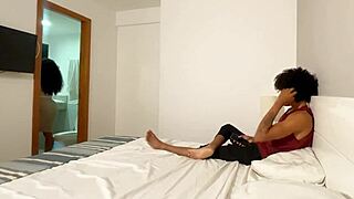 Mommy's Huge Tits and Wet Pussy Take Monster Black Cock Anal in Sheer Red Wedding Bride Roleplay