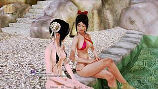 Explore harem hotel episode 93 gameplay in luxurious hotel rooms with multiple encounters