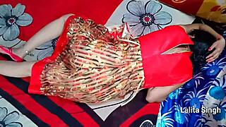 beautiful village bhabhi gets fucked hard on the bed by friend