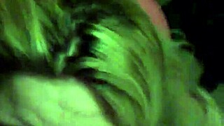 guy unloads thick cum load right on her waiting face in closeup shot