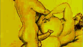 i strip naked in vintage erotic retro illusion scene