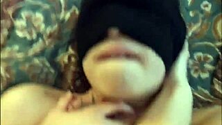 blindfolded neighbor tied up for anal sex 😈 condom on and bound tight for wild assfucking fun!