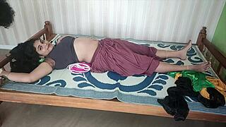 bdsm wife bound on bed gets legs licked in chocolate foreplay delight part 1