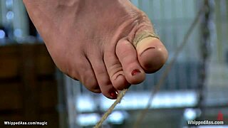 Busty milf bound spanked choked gagged in lezdom bdsm toy domination