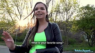 Imagine sofia lee's huge natural tits bouncing while fucked hard next to public train tracks