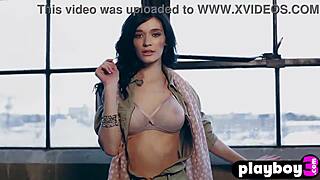 my big tits ache watchin' petite cierra avalon strip after morgan's hot pose