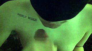 blindfolded neighbor tied up for anal sex 😈 condom on and bound tight for wild assfucking fun!