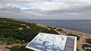 dirty curvy german teen chats quick no condom beach fuck 😈 cums in mouth 💦