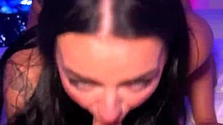 Lovely payton preslee spreads legs wide, teasing her juicy wet pussy before deepthroating huge cock missionary rough