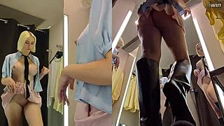 Juicy Blonde's Big Ass and Pussy Caught on Hidden Cam Up Skirt! 👀