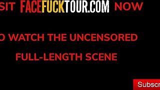 Face Fuck Tour Curvaceous Latina Slut Nailed Wall Big Cock