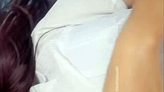 brunette relaxes after steamy massage before intimate homemade encounter unfolds naturally