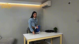 hey milf psychologist salome gil expresses milk from cheated patient ignoring his girlfriend