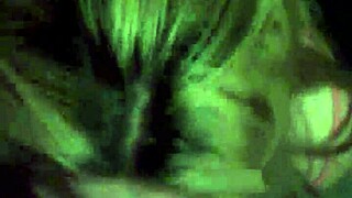 guy unloads thick cum load right on her waiting face in closeup shot