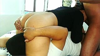 roommate accidentally barebacks my plump wife's juicy pussy in dorm threesome