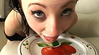 Brunette milf mommy slut in lingerie fishnets heels takes anal orgy deepthroat doggystyle gaping