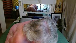 dawnskye1962's sweet blue panties got so stinky from my hairy mature pussy play uh update