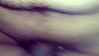 rough reverse missionary creampie but cam drops yo