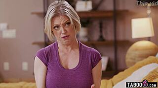 granny stepmom with huge boobs begs stepson for anal