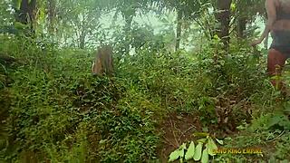 bbw kings wife gets pounded in bush during village ritual sex fest