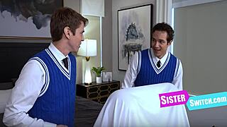 i teased techy stepsis into gangbang swap as we pleased