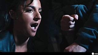 amirah adara bound in leather bdsm frozen for mistress face fucking creampie