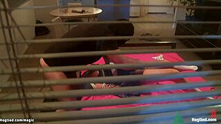 hey this college babe's bound tight gagged choked and roughly fucked hard!!