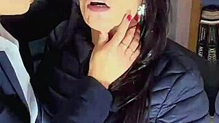 damn these two horny brunettes lick and squirt nonstop on each other...