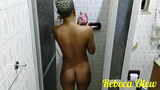 so horny i fingered my pussy hard then showered to relax wet orgasm