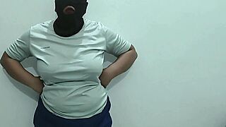 indian girl rohini strips down in homemade video chat showing off her chubby tits and big ass