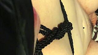 blindfolded wife licks big cock deepthroats then rides dildo before bent over doggystyle assfucking