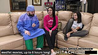 Cum Hard to Alix Avery Spreading Shaved Pussy on Bed with Vibrator