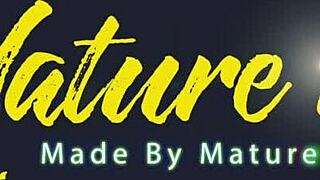 Curvy Blonde Mom Rides Boyfriend's Cock Licking Her Huge Tits