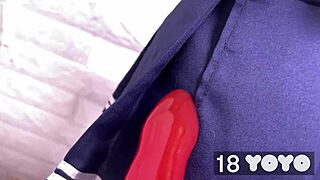 teacher sneaks dildo to student in class