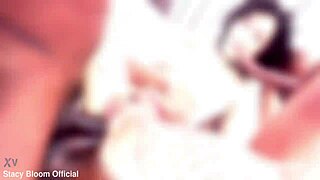 Irresistible allure of 4 BWC 4 BBC stretching her in balls-deep anal DAP gangbang swallows