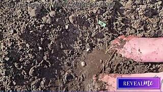 she unveils her sexy soles in foot fetish fantasy with toe-sucking shower delight