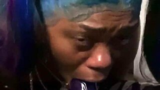 yo this ebony's workout turns into sloppy deepthroat big ass ride