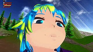 earth-chan dominates in 3d femdom game with intense vore facesitting action