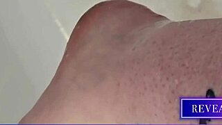 she unveils her sexy soles in foot fetish fantasy with toe-sucking shower delight