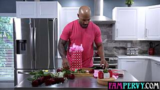 Ebony Teen Brianna Moore Craves Stepdad's Big Black Cock Deepthroat Valentine's Taboo