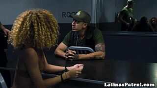 Lucky agent pounds real Latina immigrant babe