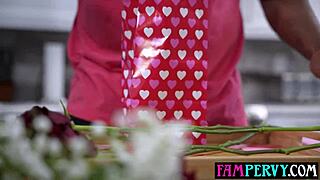 Ebony Teen Brianna Moore Craves Stepdad's Big Black Cock Deepthroat Valentine's Taboo