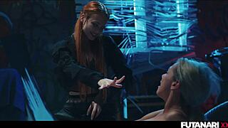 Veronica Leal's ass owned by redhead shemale futa witch's hardcore voodoo magic pounding.