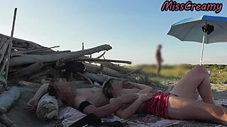 French teacher's risky public wet pussy flash and squirting masturbation in school car lot