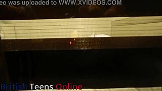 Peep on curvy British neighbor girl next door flashing big natural tits while fingering to orgasm