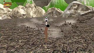 earth-chan dominates in 3d femdom game with intense vore facesitting action