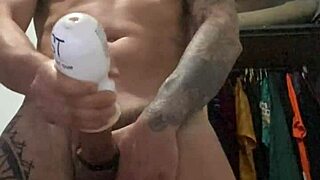 Tattooed Solo Girl Fingers Pierced Nipples to Explosive Cum in Slow Motion