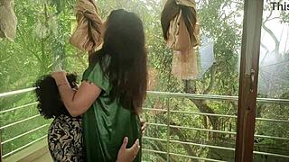 desi couple shares sweet kisses gentle licks and passionate foreplay moments together