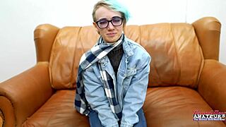 wanna see blue haired raven fingered fucked and swallowing cum?
